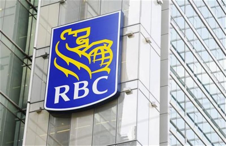 A Royal Bank of Canada (RBC) sign is seen in downtown Toronto