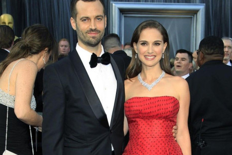 Benjamin Millepied and actress Natalie Portman arrive at the 84th Academy Awards in Hollywood.