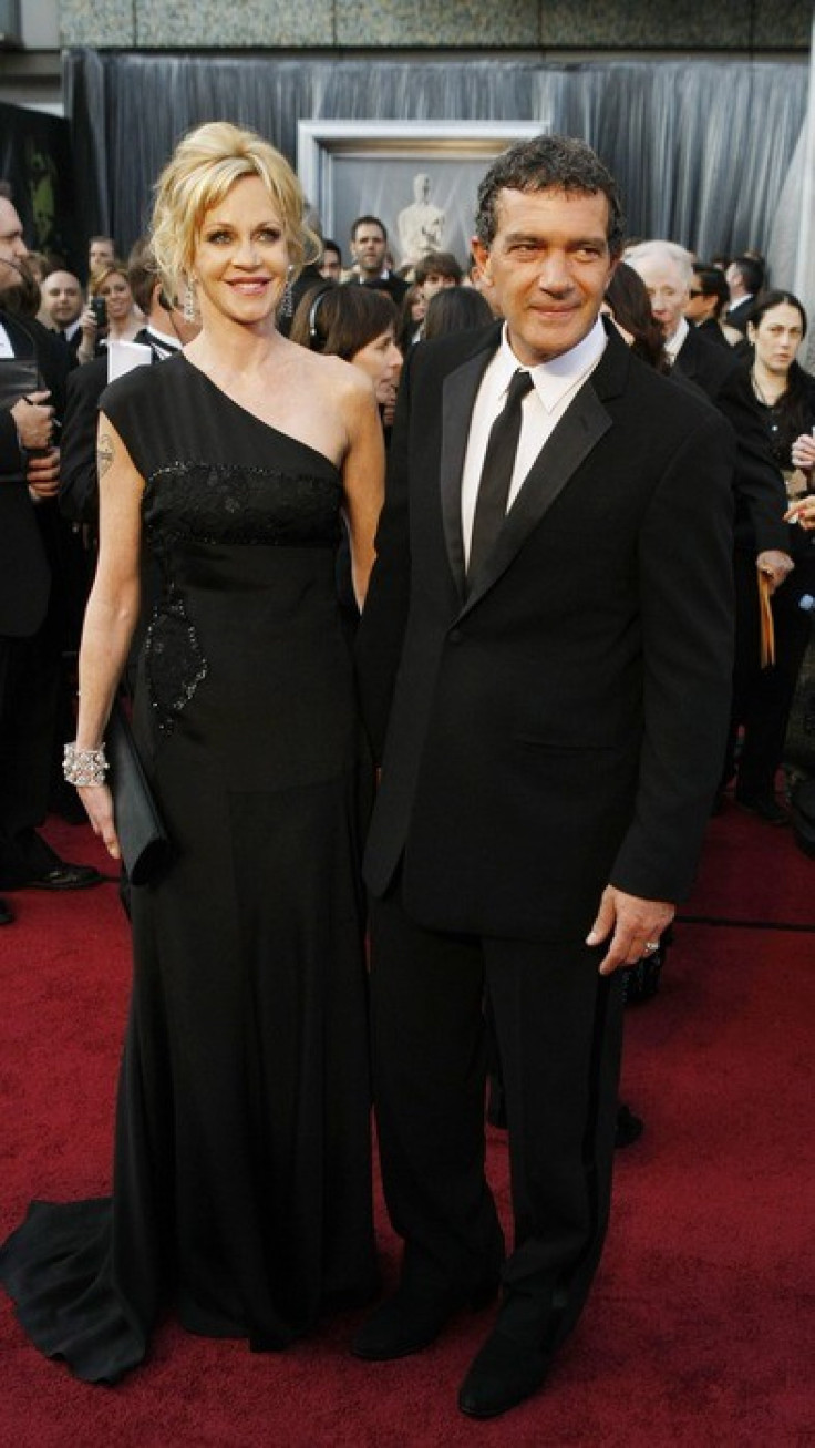 Melanie Griffith and Antonio Banderas arrive at the 84th Academy Awards.