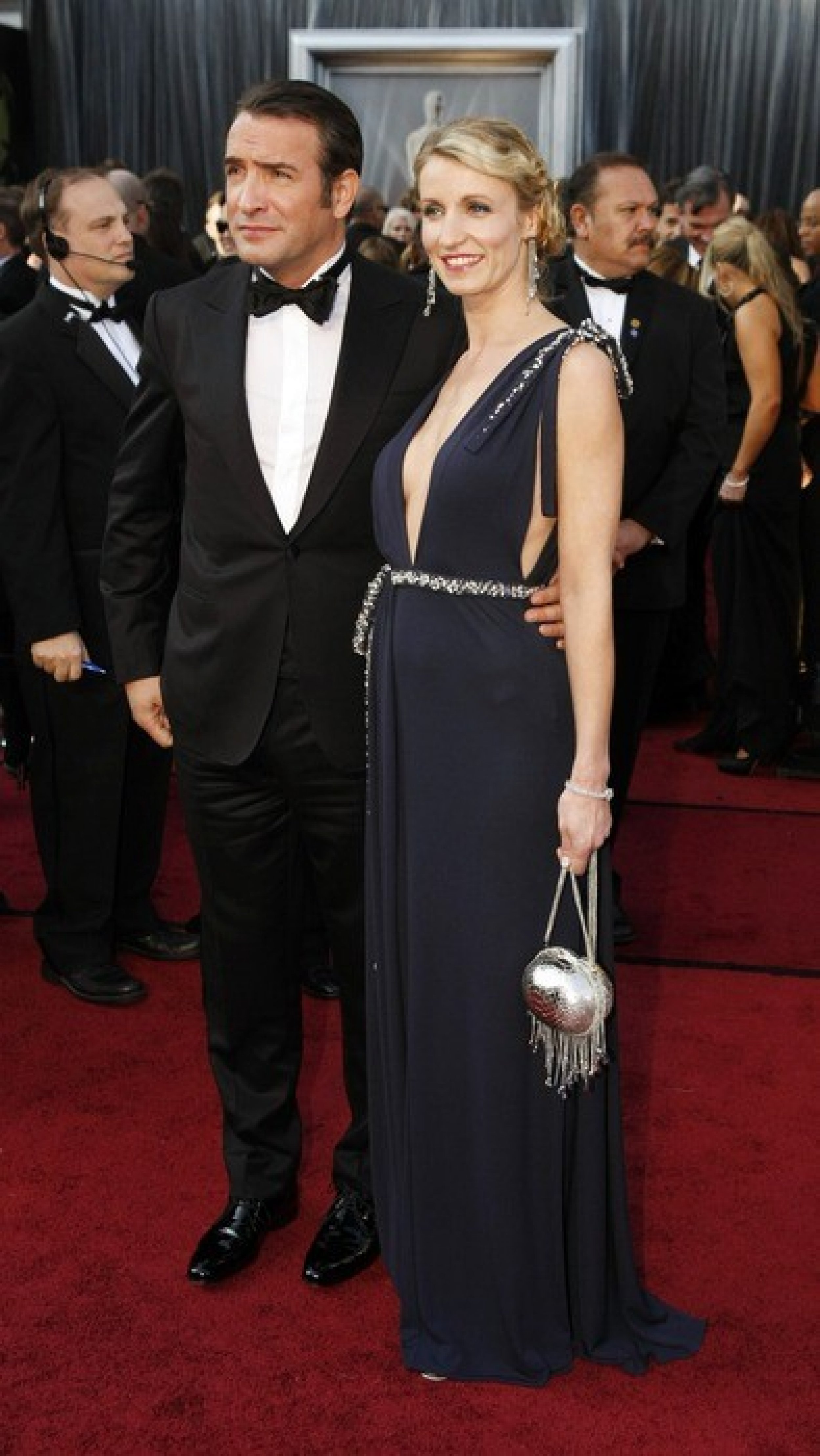 Nominee Jean Dujardin and Alexandra Lamy arrive at the 84th Academy Awards.