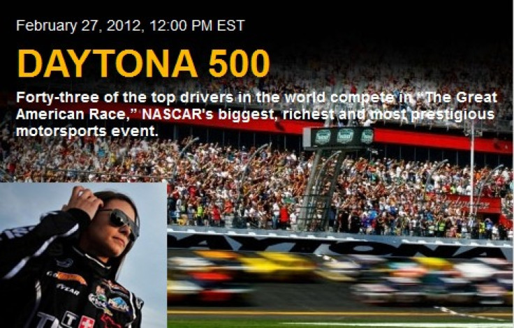 Daytona 500 and (inset) Danica Patrick