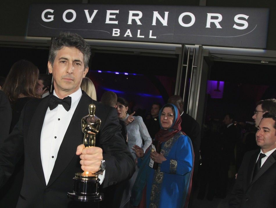 Payne, best adapted screenplay winner for the film quotThe Descendantsquot, smiles during the Governors Ball following the 84th Academy Awards in Hollywood, California
