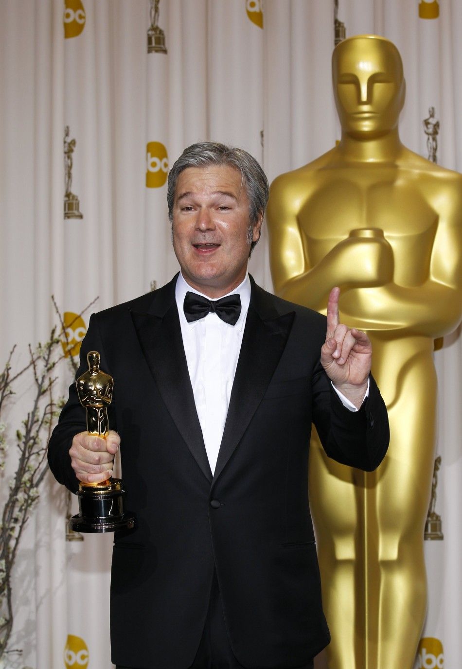 Director Verbinski, winner of Animated Feature Film award for quotRangoquot, poses at 84th Academy Awards in Hollywood