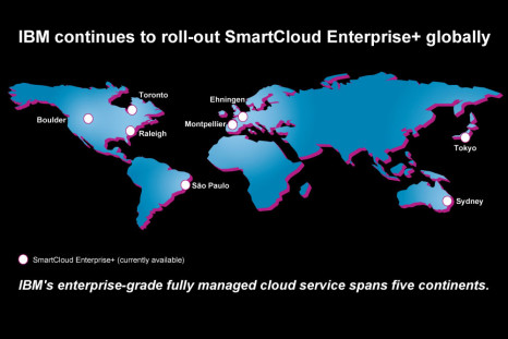 IBM cloud services on five continents