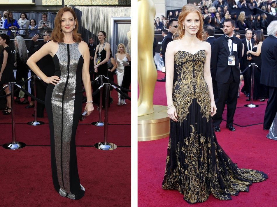 Judy Greer and Jessica Chastain 