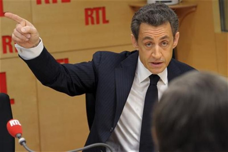 France's President and UMP party candidate for the 2012 French presidential elections Nicolas Sarkozy 