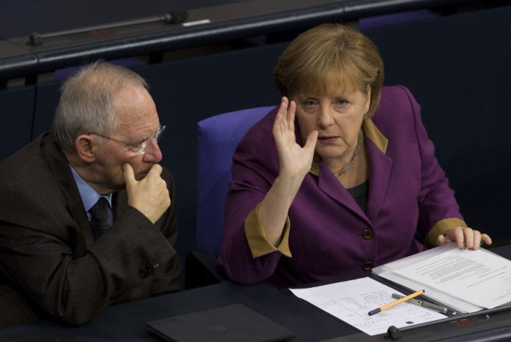 Chancellor Merkel and Finance Minister Schauble