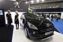 The Peugeot 3008 Hybrid4 is pictured during the International Motor Show in Frankfurt