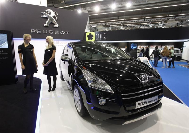 The Peugeot 3008 Hybrid4 is pictured during the International Motor Show in Frankfurt
