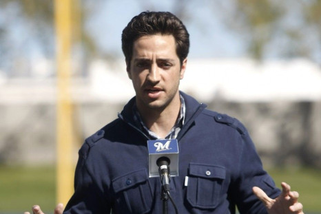 Ryan Braun speaks with the media after winning his appeal of this 50 game suspension.