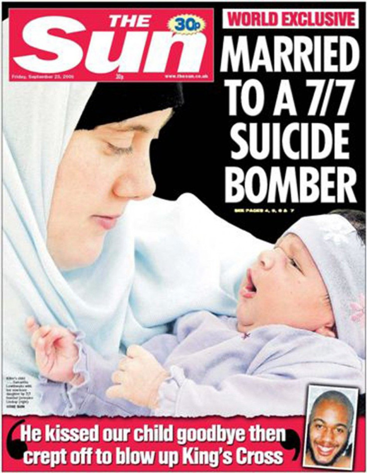 Lewthwaite on the cover of a September 2005 edition of the British newspaper the Sun