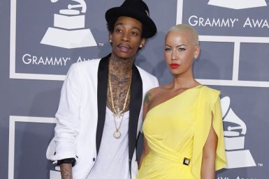 Wiz Khalifa and Amber Rose arrive at the 54th annual Grammy Awards
