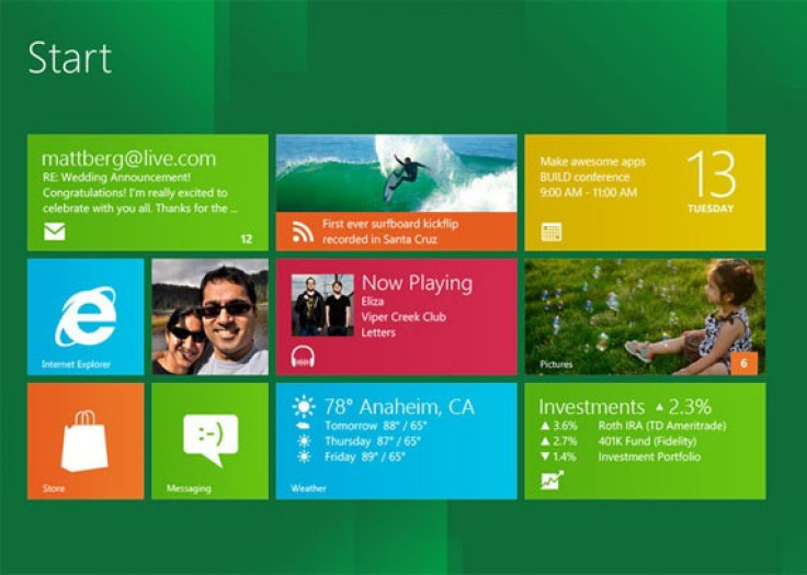 Windows 8 Release Date 2012: Will Microsoft's New Tablet OS Rival The IPad This Holiday Season?