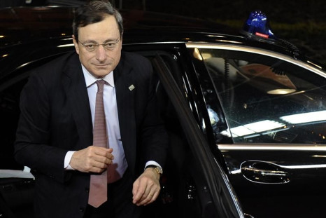 ECB President Draghi, one of the many central bankers who held interest rates steady Thursday