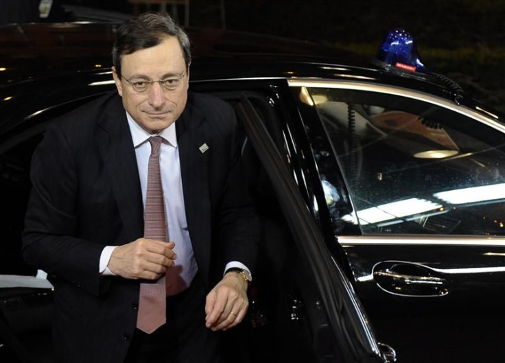 ECB President Draghi, one of the many central bankers who held interest rates steady Thursday
