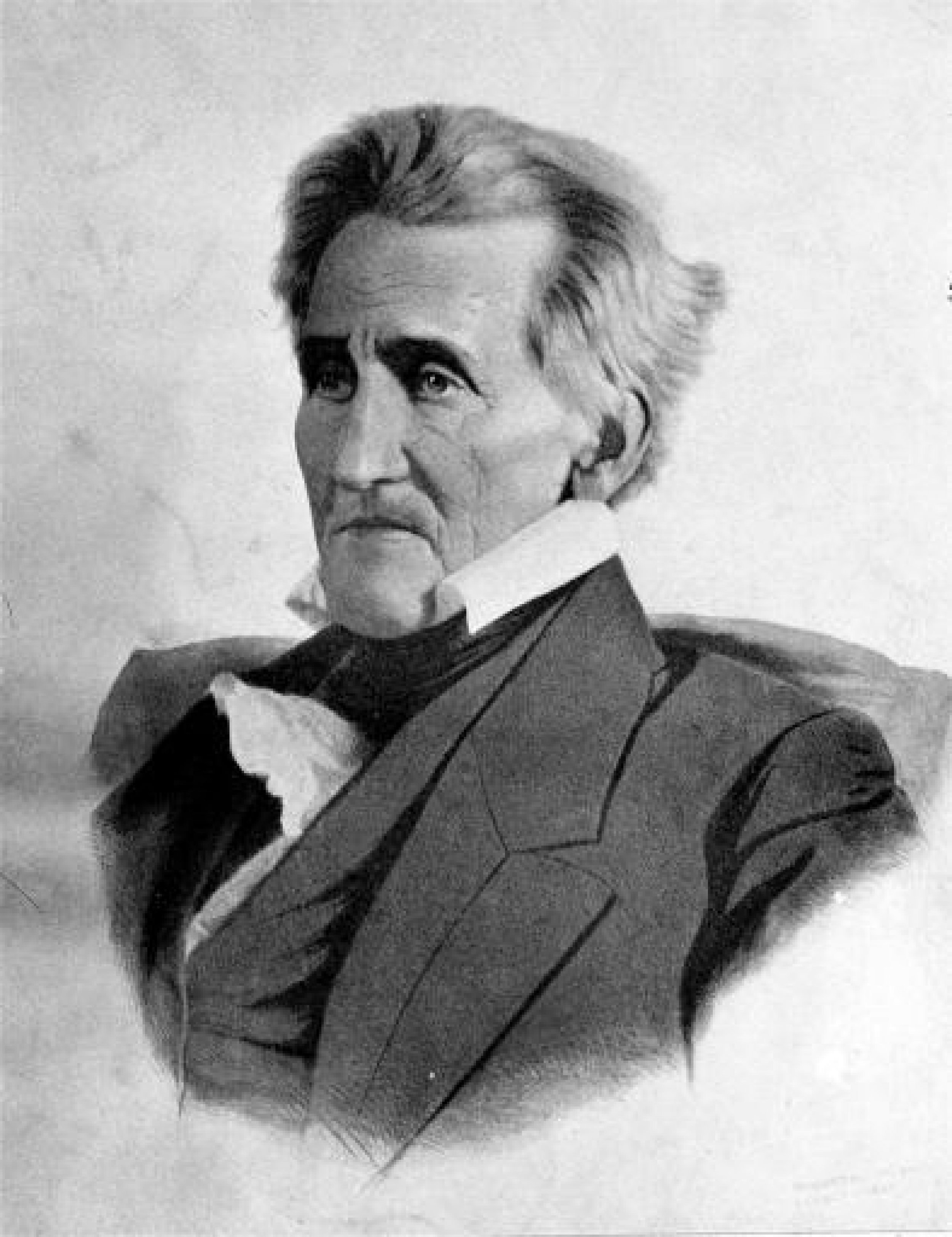 President Andrew Jackson, the 7th president on the U.S. is shown in an undated portarait.