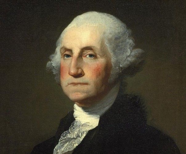 Former President George Washington in an undated image courtesy of the National Portrait Gallery. 