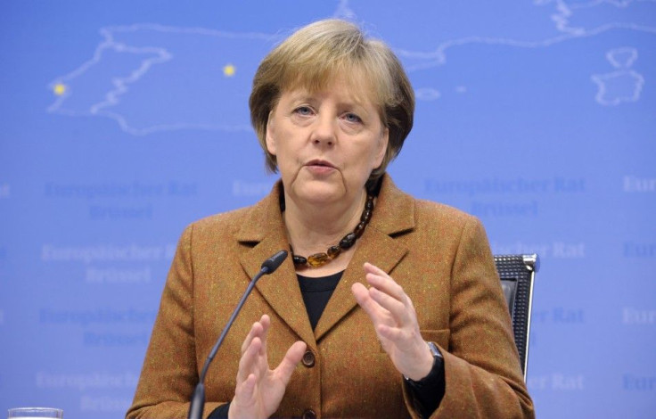 Germany&#039;s Chancellor Angela Merkel addresses a news conference at the end of a European Union leaders summit in Brussels March 2, 2012.