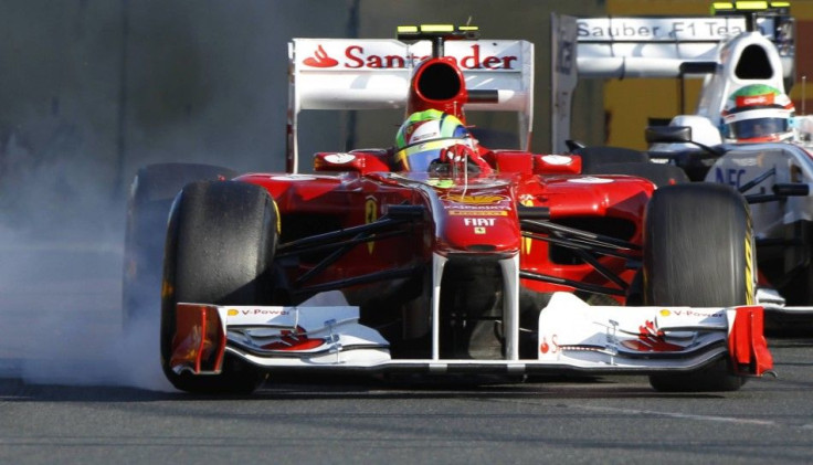 Ferrari Formula One driver Fernando Alonso of Spain drives during the Australian F1 Grand Prix at the Albert Park circuit in Melbourne