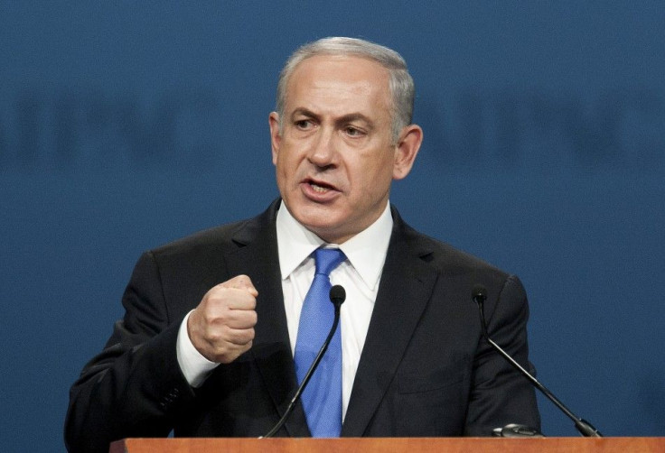 Israeli Prime Minister Benjamin Netanyahu addresses Aipac policy conference in Washington 