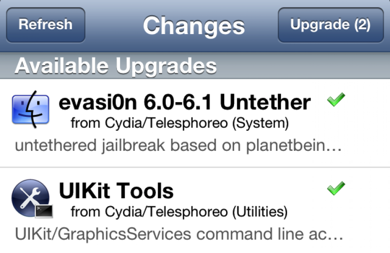 Updated Cydia packages for crashing Weather app and long reboot bugs