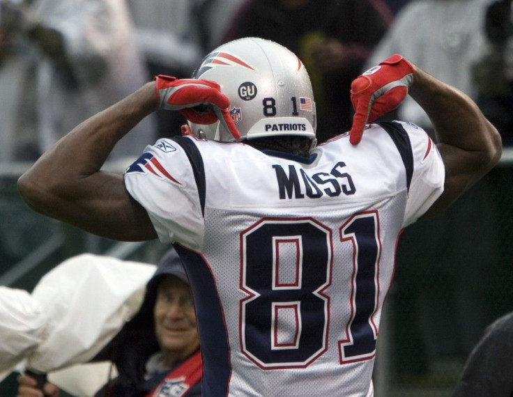 Randy Moss has 14,858 receiving yards in his 13-year career.