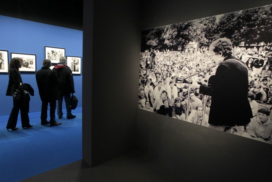 Special guests visit the exhibition quotBob Dylan, the rock explosionquot at the museum of the Cite de la Musique in Paris