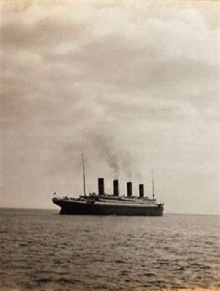 A hand out image released May 19, 2003 shows a photo of the Titanic.