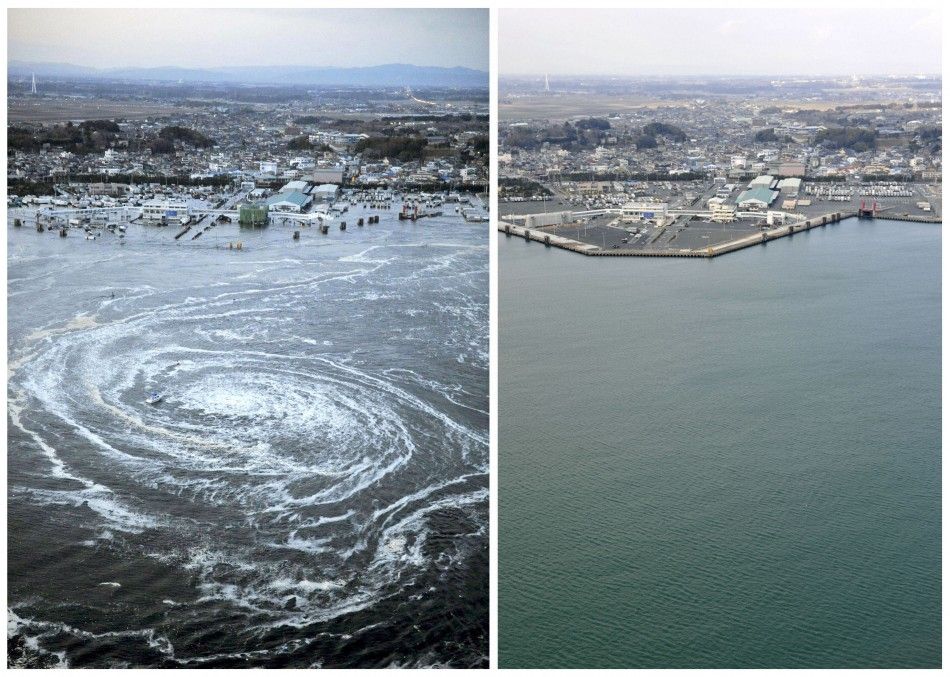 Japan Before and After March 11 Tsunami