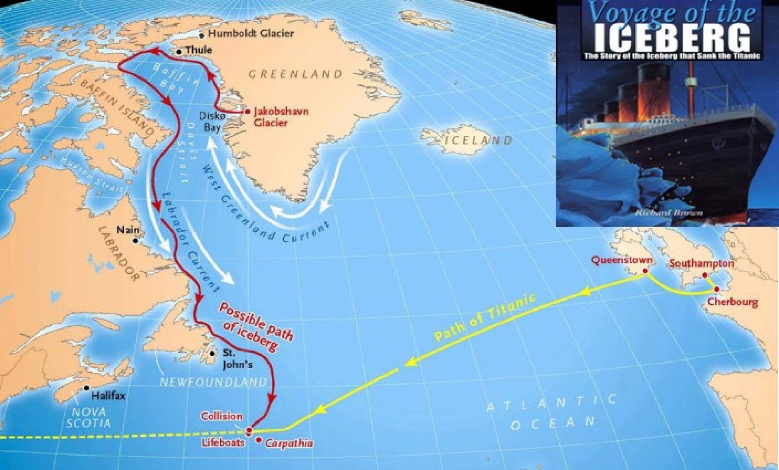 Titanic Route