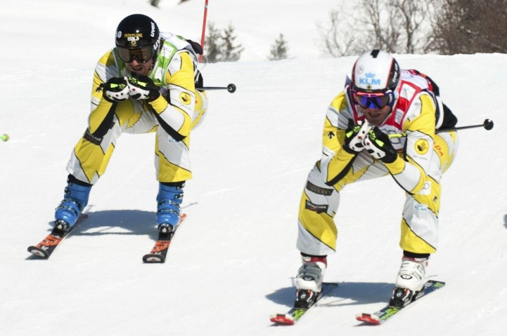 Canada's Zoricic skis down the slope during a run at the FIS skicross world cup event in Grindelwald