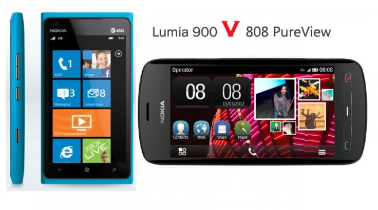 Nokia 900 (left) and Nokia 808 PureView