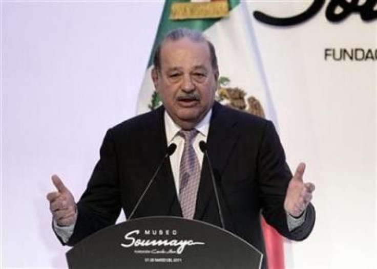 Mexican tycoon Carlos Slim speaks during the opening of the Soumaya museum in Mexico City March 1, 2011.
