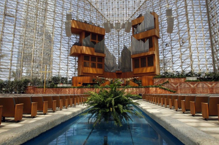 A view of the interior of the Crystal Cathedral in Garden Grove