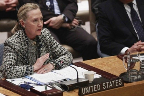 Clinton UN talks Tough