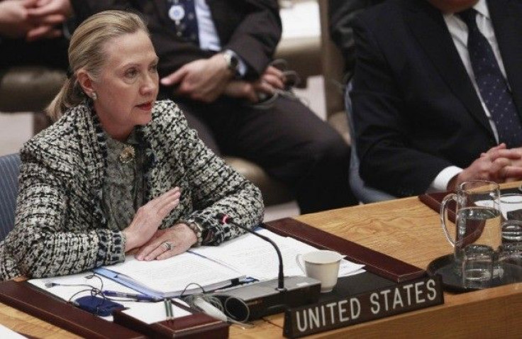 Clinton UN talks Tough