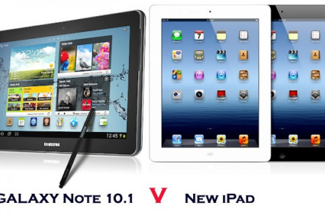 Galaxy Note 10.1 v new iPad