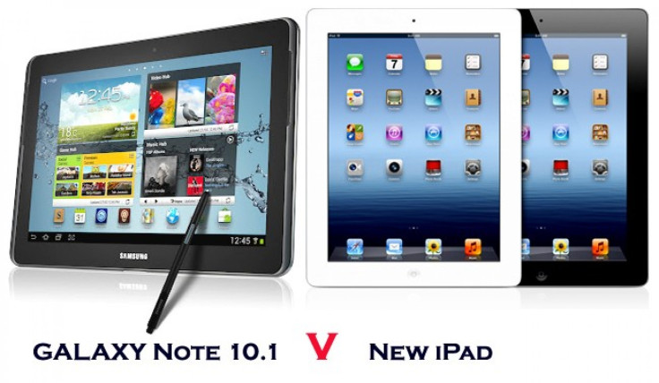 Galaxy Note 10.1 v new iPad