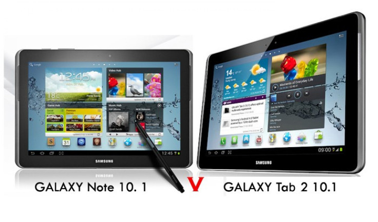 Galaxy Note 10.1 v Galaxy Tab 2 10.1