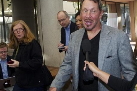 Oracle CEO and co-founder Larry Ellison arrives at the Robert F. Peckham Federal Courthouse in San Jose, California September 19, 2011.