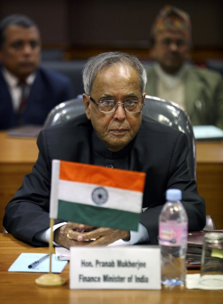 India's Finance Minister Pranab Mukherjee