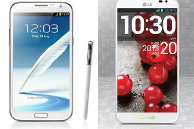Samsung Galaxy Note 2 Vs. LG Optimus G Pro