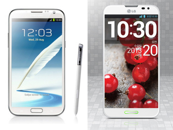 Samsung Galaxy Note 2 Vs. LG Optimus G Pro