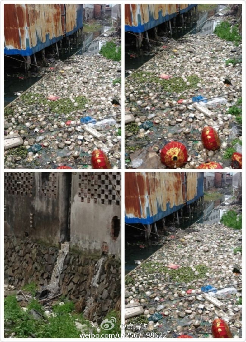 Polluted Ruian River