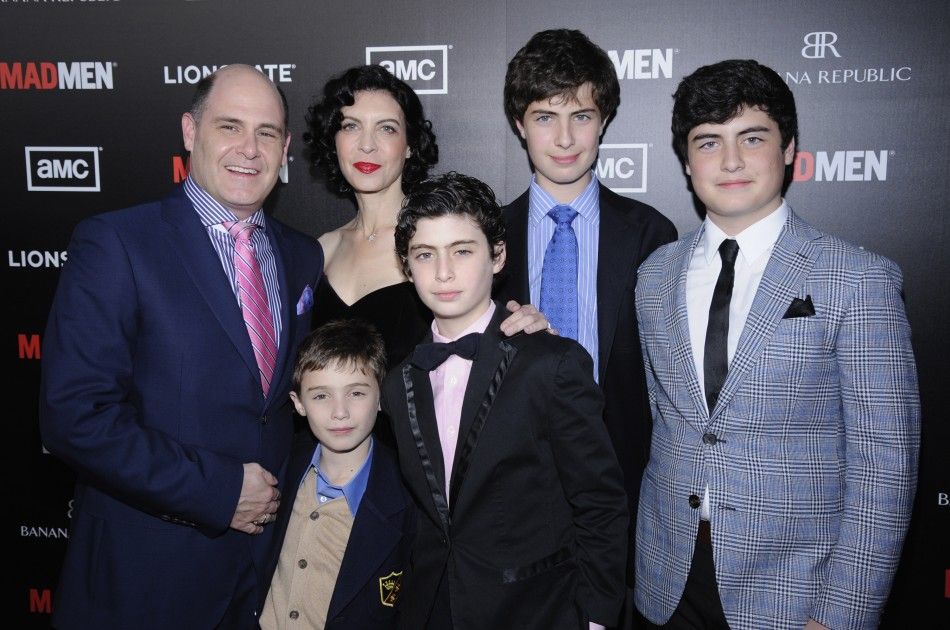 Matthew Weiner and family