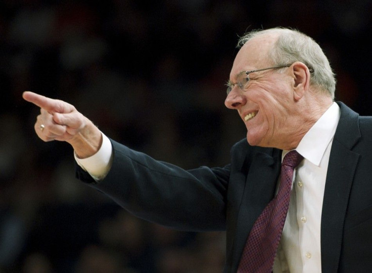 Jim Boeheim and Syracuse were knocked out after one win in the NCAA Tournament last year.