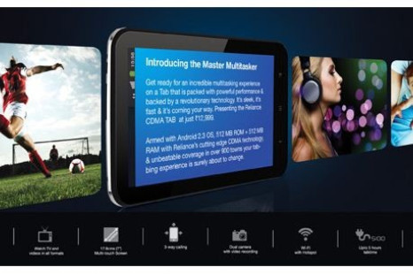 Reliance Launches CDMA Tab in India