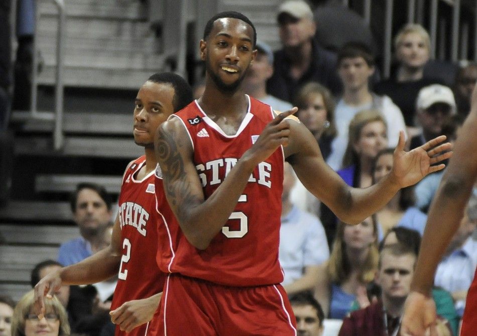 C.J. Leslie leads North Carolina State in scoring with 14.6 points per game.