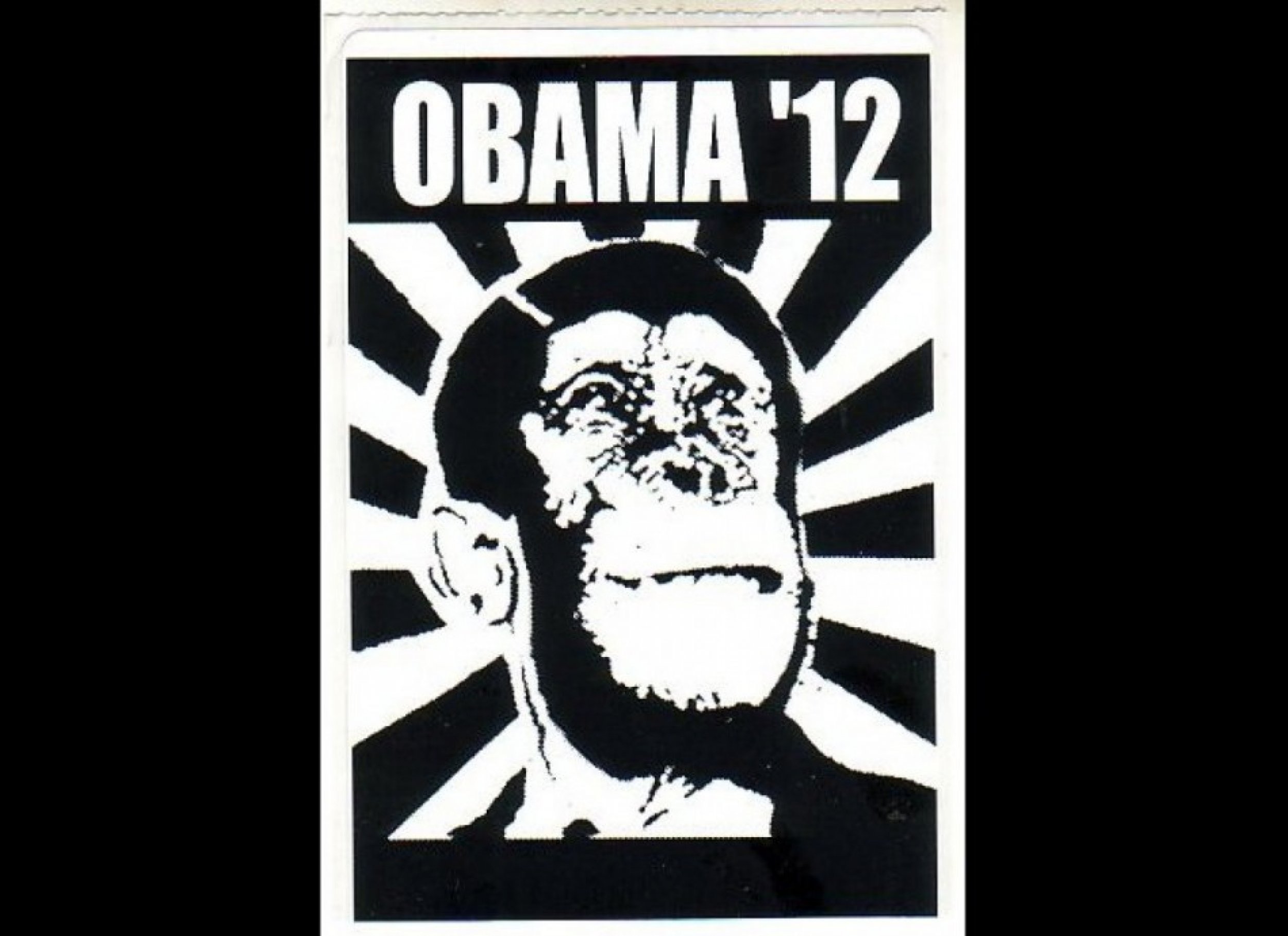 Racist Obama Bumper Sticker 
