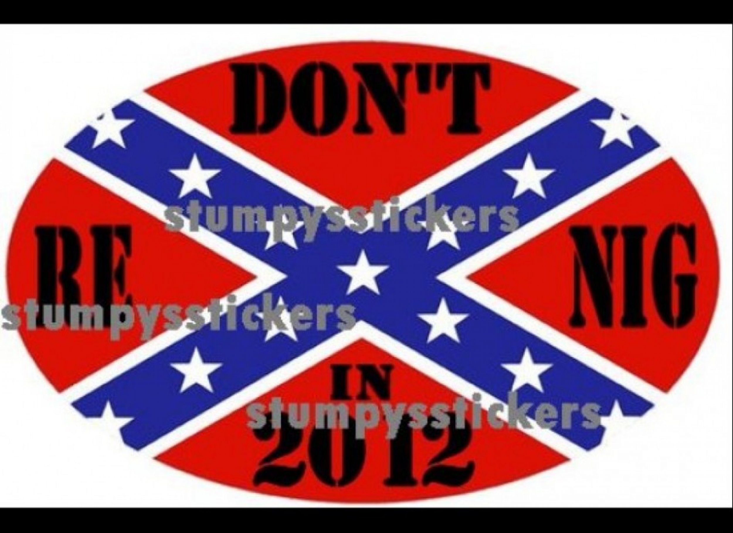 Racist Obama Bumper Sticker 